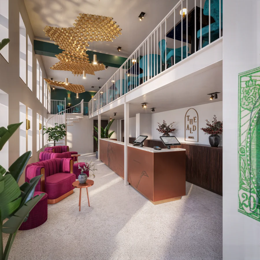 The-Ald-Hotel-Den-Haag-The-Hague-lobby Hotellobby in het Ald
