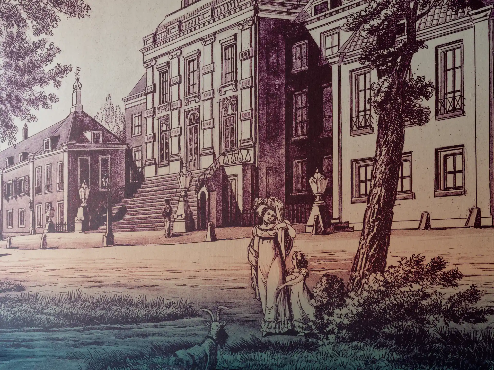 Luxe hotelkamers in het centrum van Den Haag The Ald Hotel  mural detail